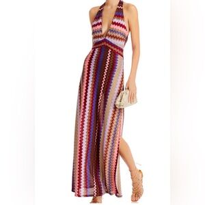 Ramy Brook Halter Chevron Harlee dress